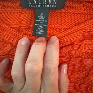 Lauren Ralph Lauren Vibrant Orange Sweater